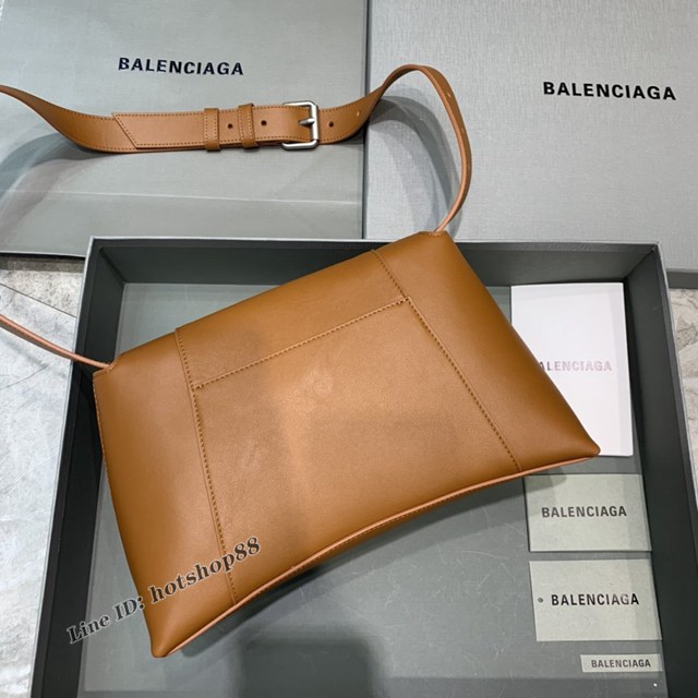 Balenciaga巴黎世家專櫃爆款大號土黃色Hourglass沙漏包 fyj1819